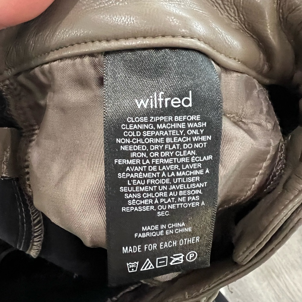 NWOT Wilfred Melina Leather pant (BROWN) - Picture 5 of 6